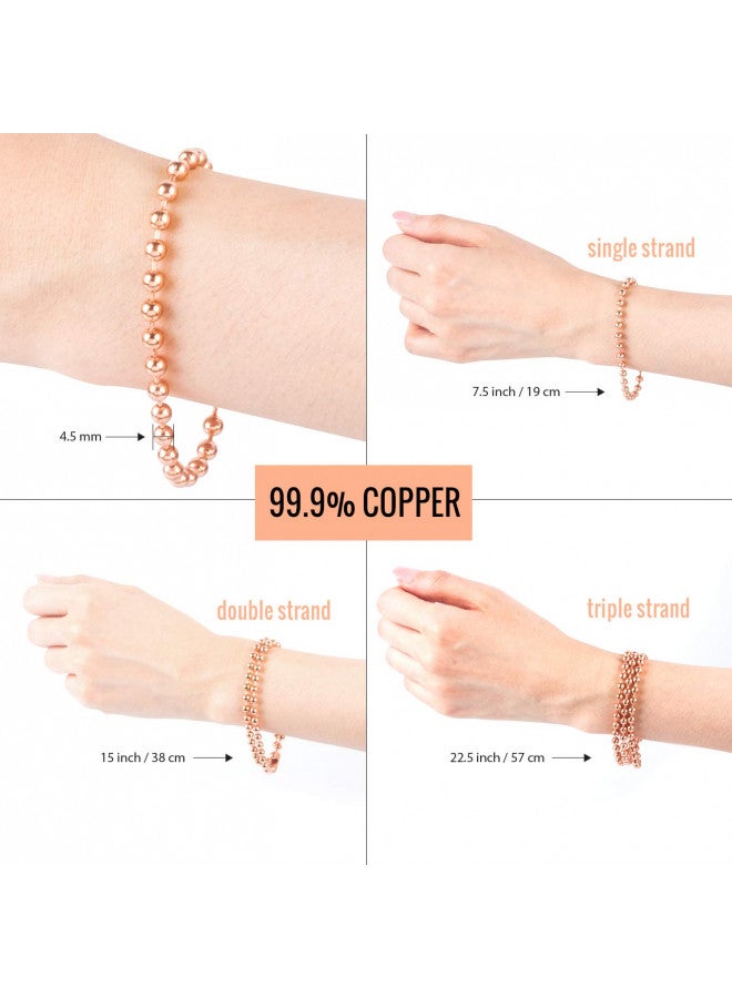 SBC 100% Copper Bracelet ~ Made with Solid and High Gauge Pure Copper - Image 1