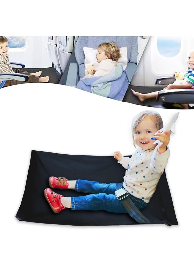 ECVV Toddler Airplane Bed Portable Footrest for Seat Extender Kids Airplane Travel Essentials Foot Hammock for Leg Rest & Lie Down  - Image 1