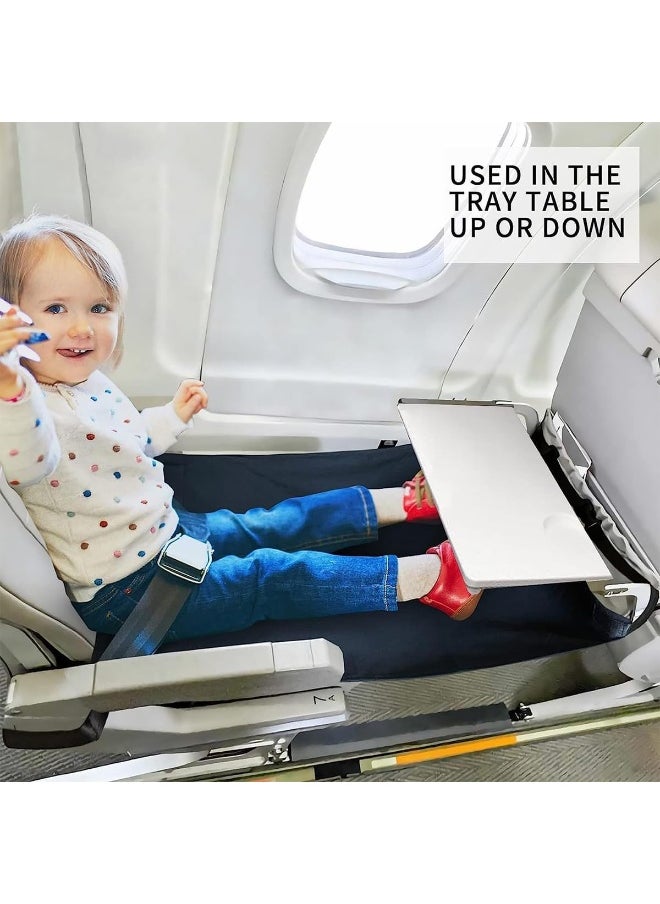 ECVV Toddler Airplane Bed Portable Footrest for Seat Extender Kids Airplane Travel Essentials Foot Hammock for Leg Rest & Lie Down  - Image 2