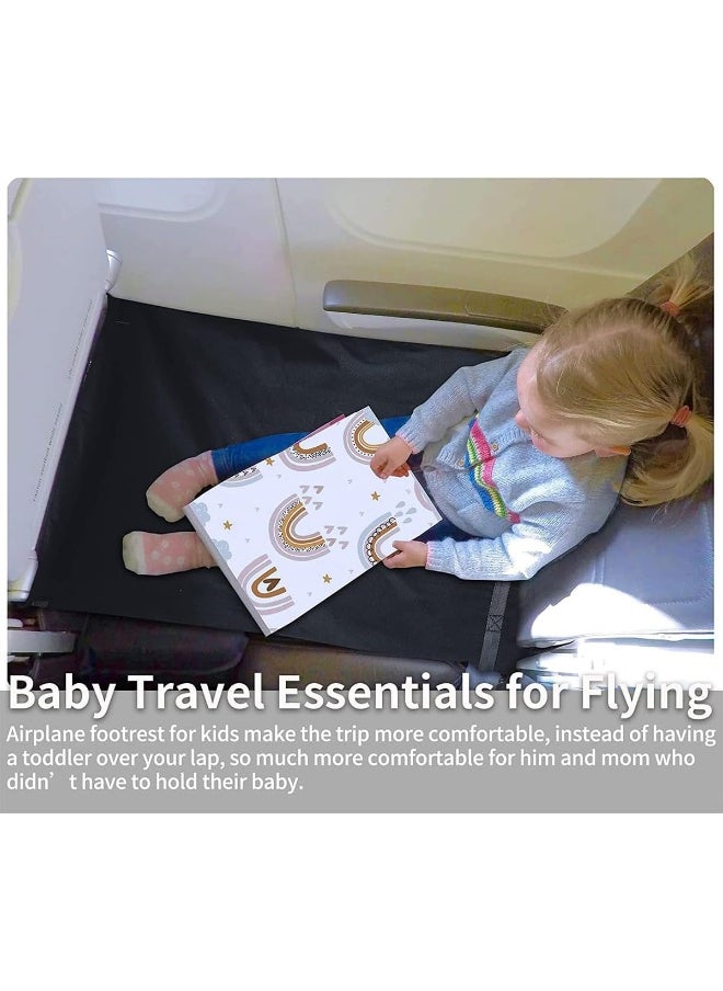 ECVV Toddler Airplane Bed Portable Footrest for Seat Extender Kids Airplane Travel Essentials Foot Hammock for Leg Rest & Lie Down  - Image 3