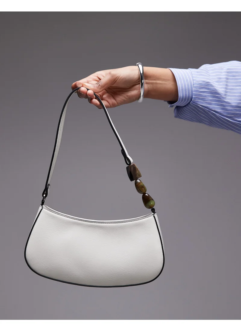 TOPSHOP Sadie Shoulder Bag With Beaded Hobo
