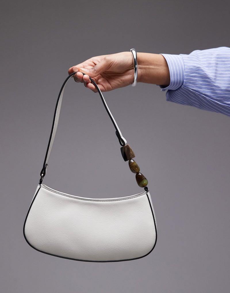 TOPSHOP Sadie Shoulder Bag With Beaded Hobo  - Image 1
