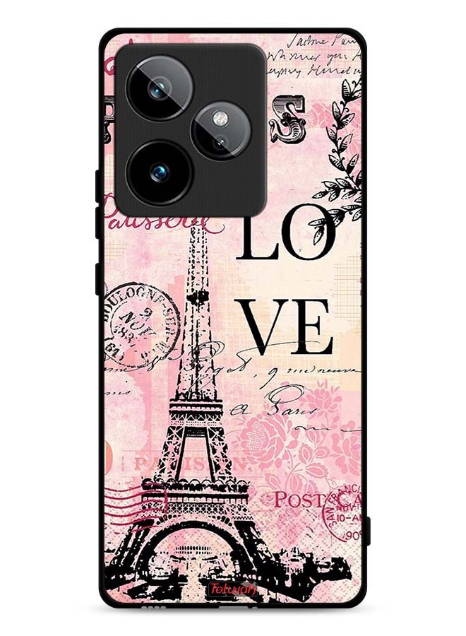 Tolwak Realme GT 7T 5G Protective Case Cover Paris Love