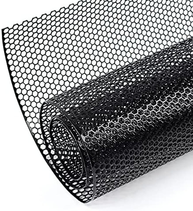 AggAuto 40"x13" Car Grill Mesh - Black Aluminum Alloy Rhombic Hole Bumper Grille Insert, Universal Fit - Image 3