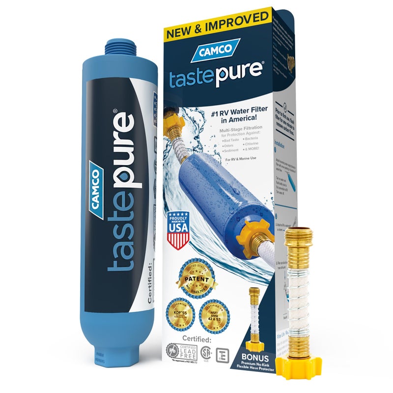 Camco 40013 TastePURE KDF/Carbon Water Filter , Blue - Image 3