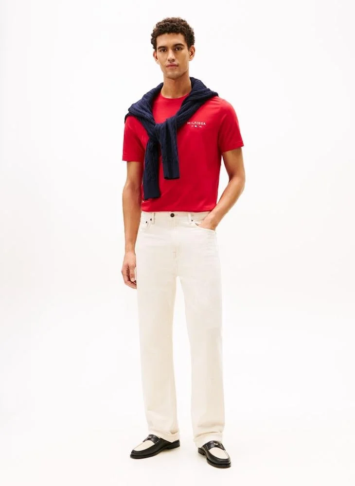 TOMMY HILFIGER  Logo Crew Neck T-Shirt for Men | Best Price UAE