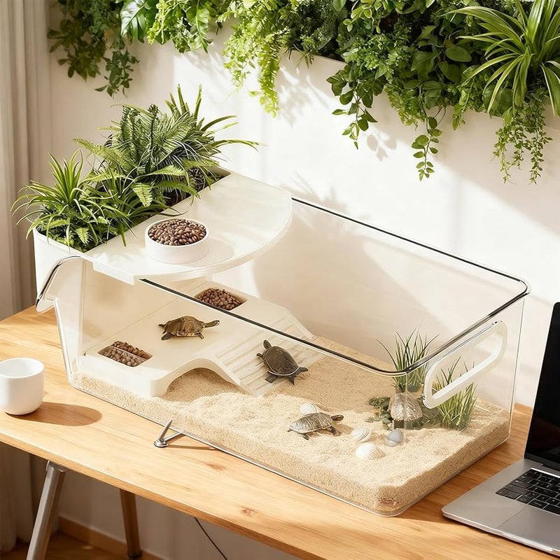 Large Detachable Turtle Tank Terrarium Habitat For Reptiles And Small Animals - Image 3