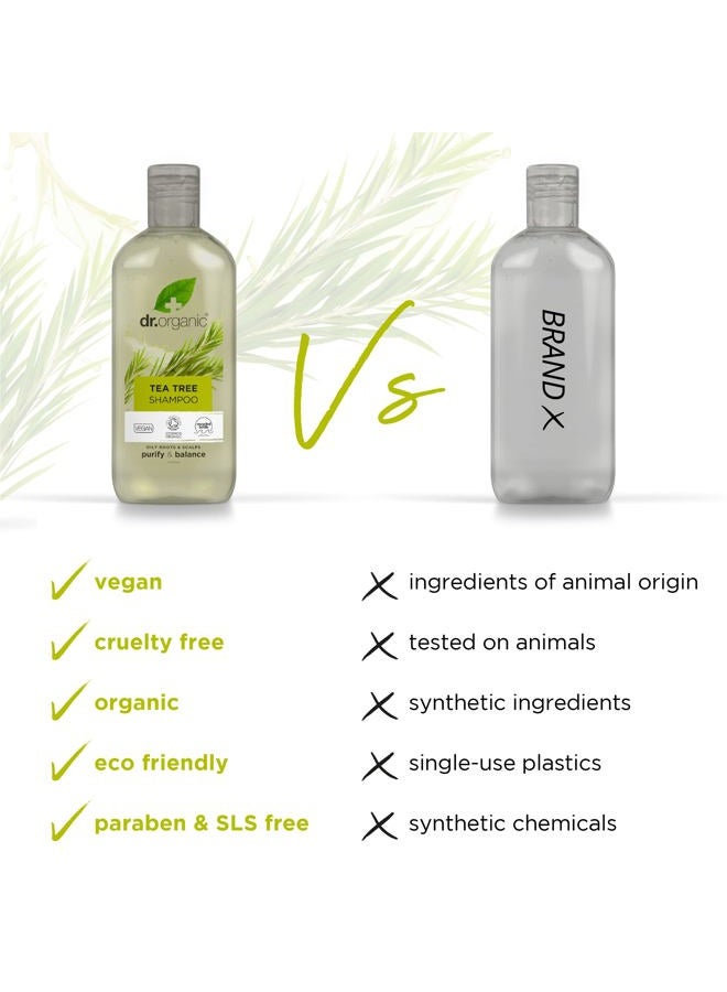 dr.organic Organic Doctor Tea Tree, Shampoo, 9 Fluid Ounce - Image 2