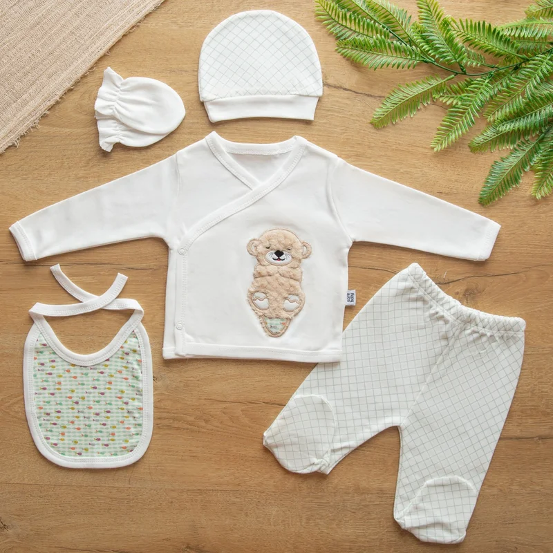Sare Baby Sarebaby Mother's Hand Series Unisex Organic Hospital Release Set of 5
