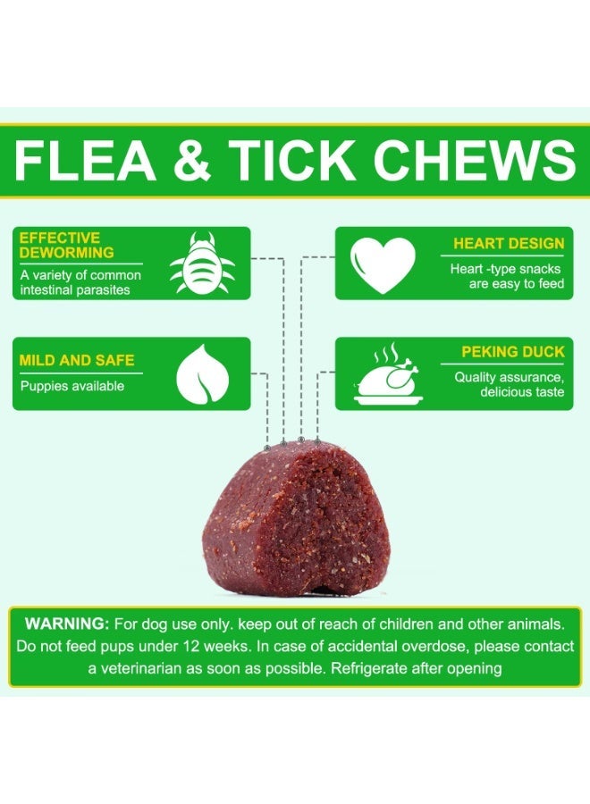Oimmal 150Pcs Flea And Tick Prevention Chews for Dogs 375G Natural Prevention for Dog Chews for All Breeds & Ages Fast-Acting Long Lasting 150 Soft Chews - Image 5