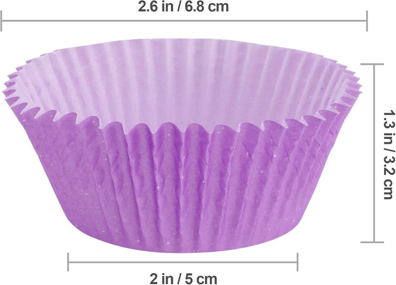 TRUSBER Baking Cups, 100 pieces Cupcake Wrappers Nonstick Muffin Molds Holders for Wedding, Birthday, Baby Shower or Holiday Party - Image 2