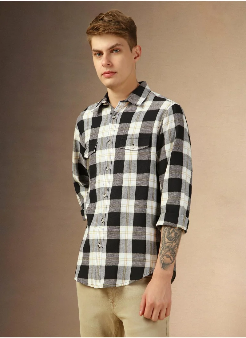 دينيس لينغو Black Shirt For Men For Men