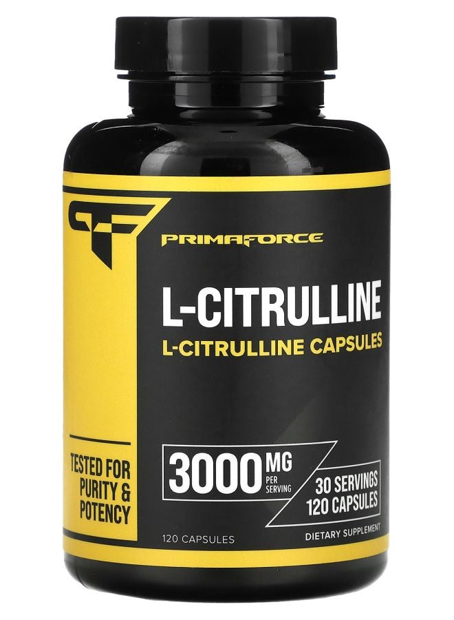 Primaforce L-Citrulline 120 Capsules (750 mg per Capsule) - Image 1