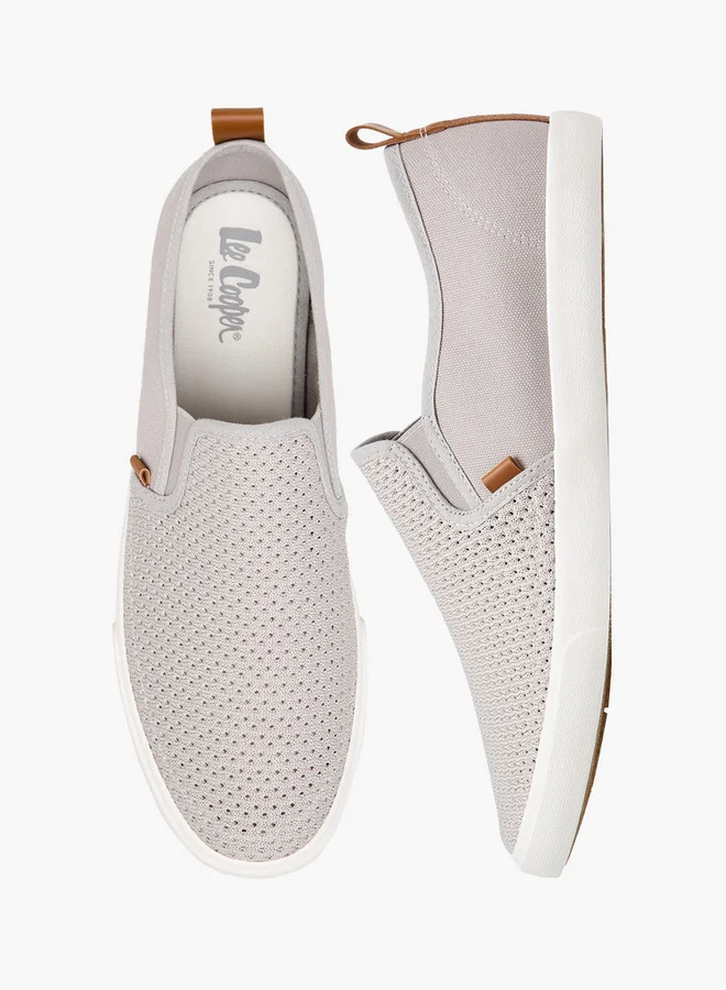 Lee Cooper Men's Mesh Textured Slip-On Loafers
