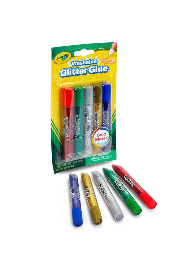 Crayola حزمة الحرفيين المتميّزين، عبوة من 4، تشمل – أقلام تلوين، markers، أقلام شمع، غراء لامع قابل للغسل  - Image 3