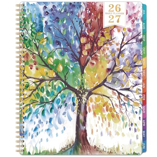 Coboll Daily Planner 20262027 Appointment Book 20262027 9 x 11 Jul2026 Jun2027 Appointment Planner with Coated Inner Tabs - Image 1
