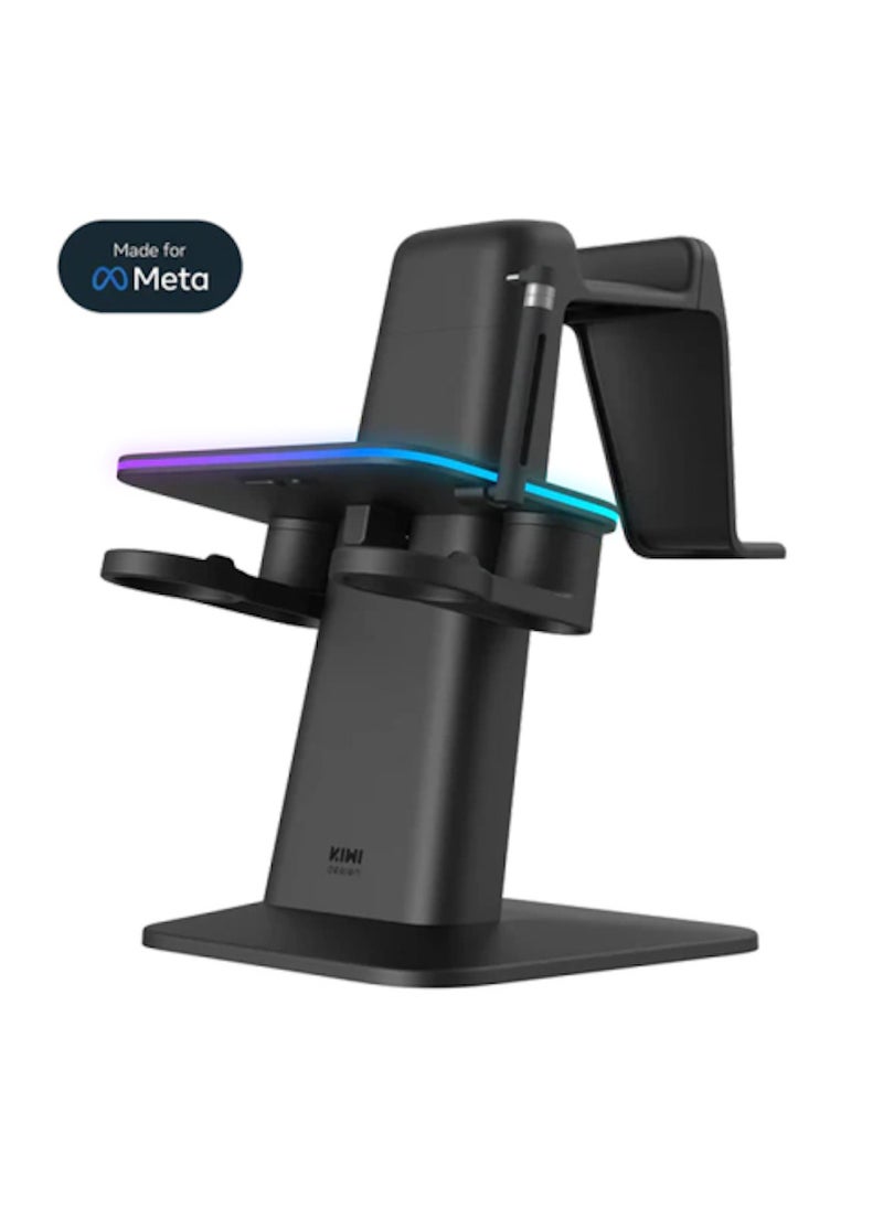 كيوي KIWI design Vertical Charging Stand for Meta Quest Black  - Image 1