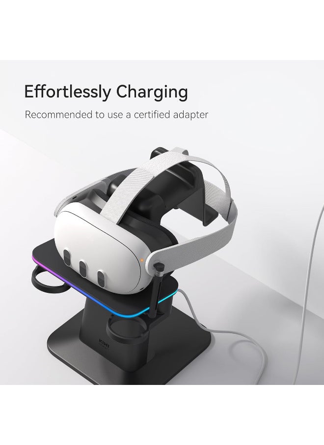 كيوي KIWI design Vertical Charging Stand for Meta Quest Black  - Image 4