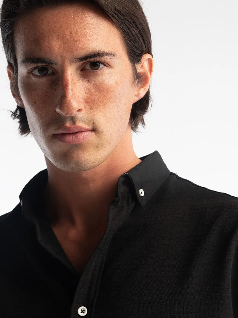 Giesto GIESTO Oversized Button-Up Long Sleeve Shirt