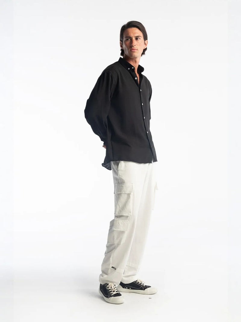 GIESTO Oversized Button-Up Long Sleeve Shirt - Image 3