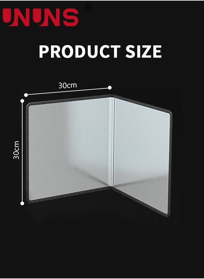 UNUNS - Splatter Screen,Stainless Steel Oil Splash Guard,2 Sided Fry Wall Stove Guard,Foldable Frying Splatter Pan For Kitchen,30x30cm - Image 1