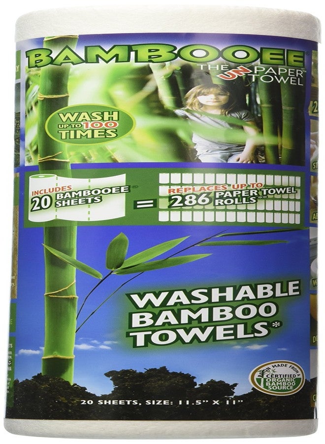 Bambooee Reusable Bamboo Towel ( Single roll, each roll comes with 20 sheets of Bamboee Towels) - Image 1