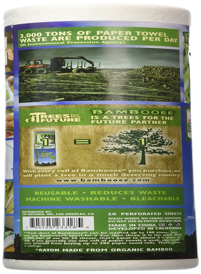 Bambooee Reusable Bamboo Towel ( Single roll, each roll comes with 20 sheets of Bamboee Towels) - Image 3
