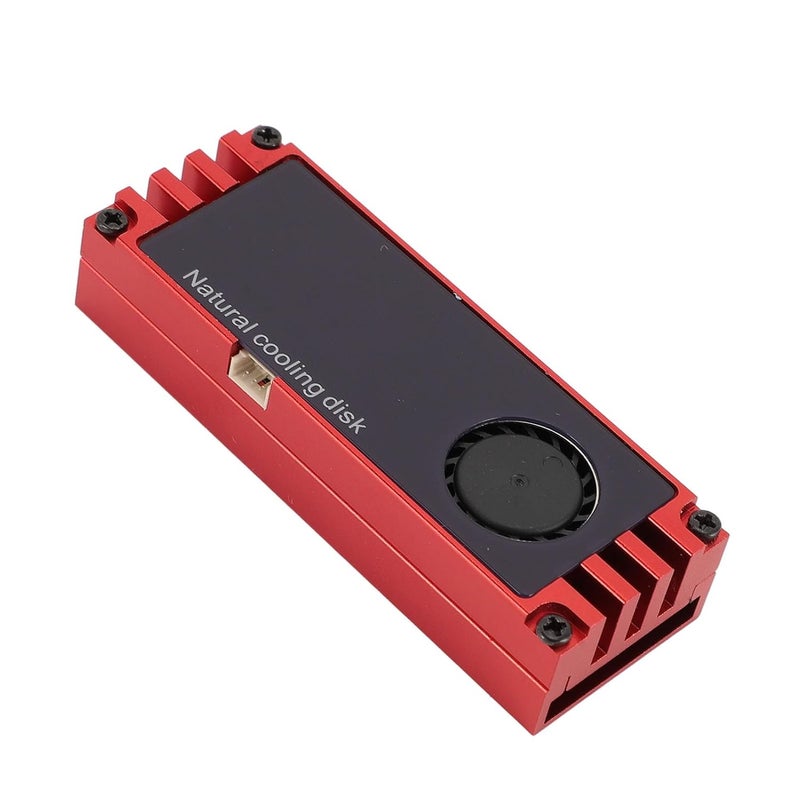 مبرد Red M 2 SSD مع مروحة تبريد وعرض درجة الحرارة في الوقت الفعلي، معزز لحماية البيانات وأداء مستقر - Image 1