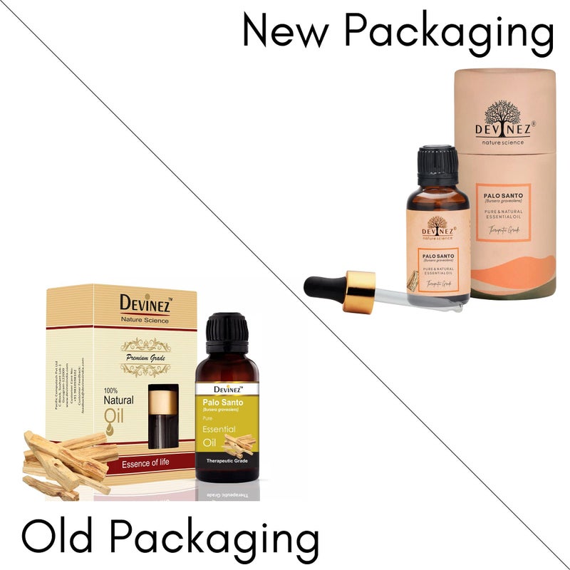 Devinez Palo Santo Essential Oil, 15ml (Bursera graveolens) - 100% Pure Natural & Undiluted Therapeutic grade for skin & hair care with Glass Dropper & Glass Bottle - Image 2