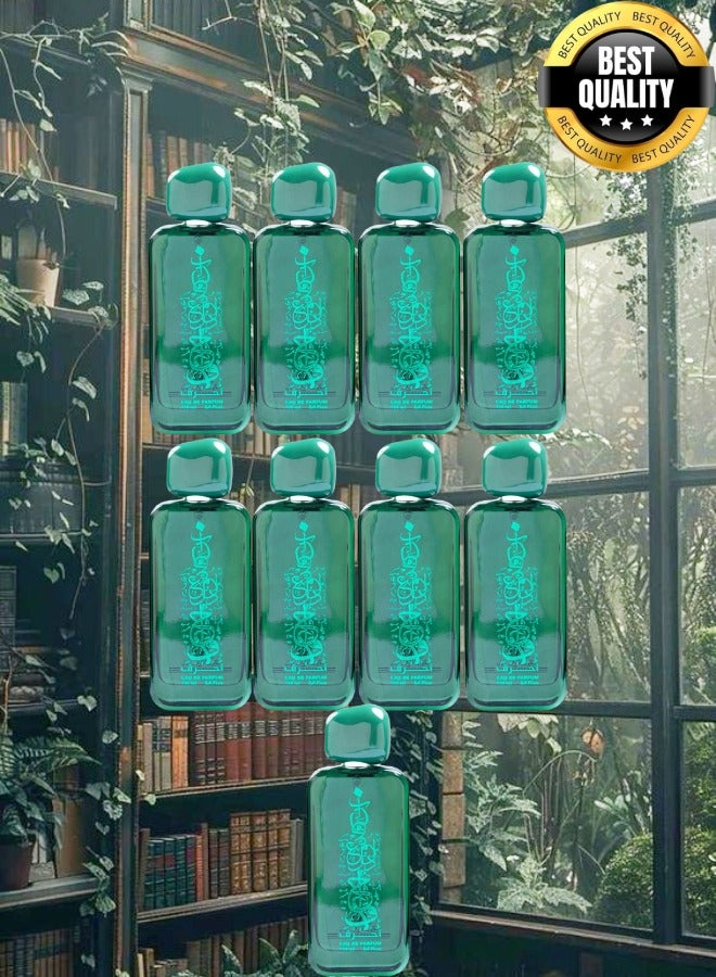 Banafa 9 Pieces Green Ahruf Perfume - Image 1