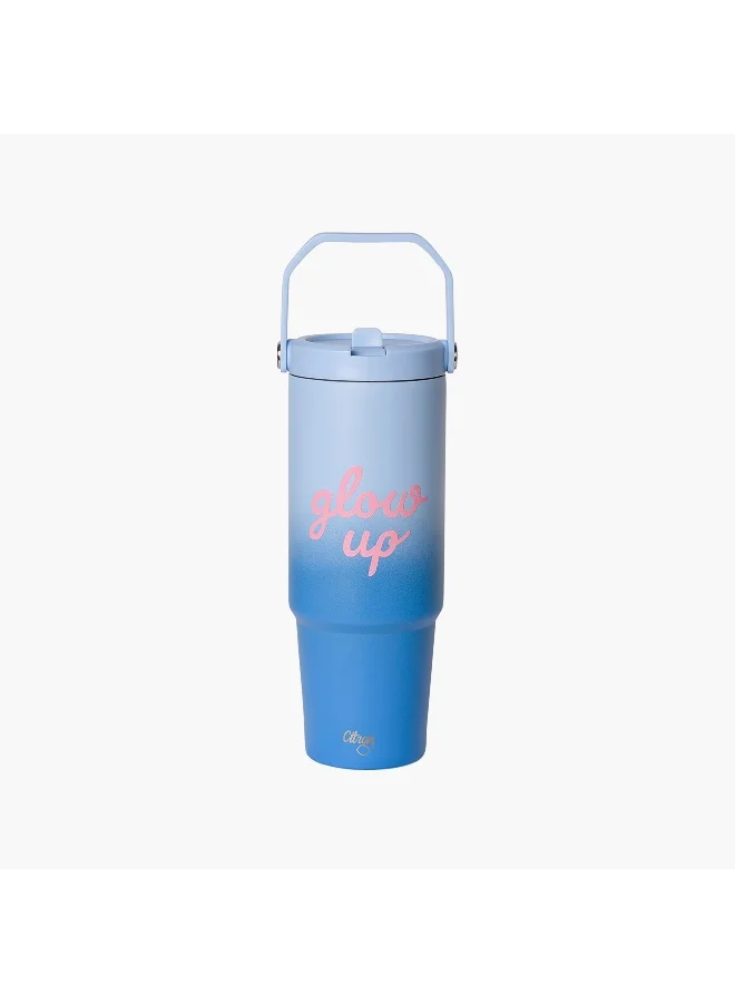 Citron Glow Up Collection Insulated Tumbler-900 Ml-Twisting Lid- (304 Stainless Steel) Multicolor \ 9X30