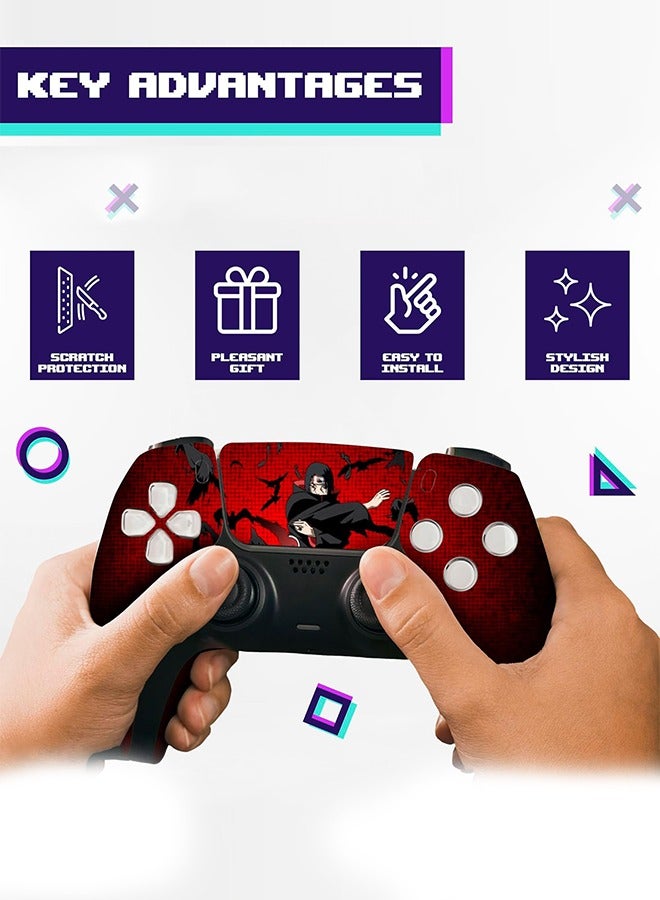 Decal Skin for PS5 Digital, Whole Body Vinyl Sticker Cover for Playstation 5 Console and Controller - Waterproof, No Bubble, Including 2 Controller Skins and Console Skin PS5 Anime Skin  - Image 4