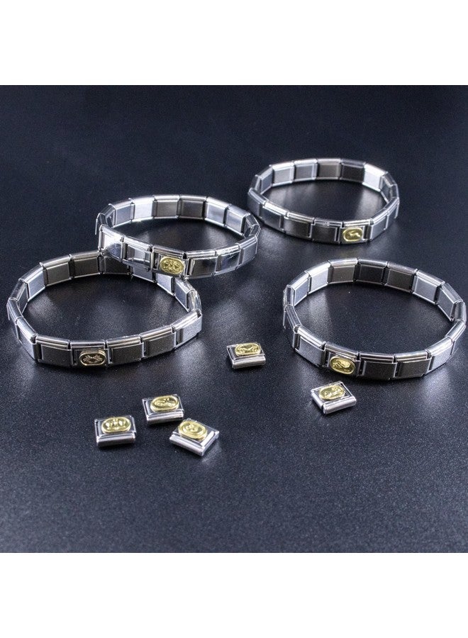 Fablinks Zodiac Italian Charm, 9Mm Gold Astrology Bracelet Link, Stainless Steel Astronomy Bracelets Charms, Birth Sign Modular Nomination Jewelry Links (Cancer) - Image 5