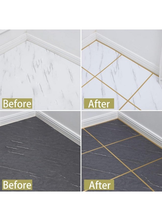 Royalkart 50 Meters Waterproof Gap Sealing Golden Decoration Tape For Home Floor Tiles, Wall Decor, Waterproof Tiles (1cm Wide, Gold) - Image 5