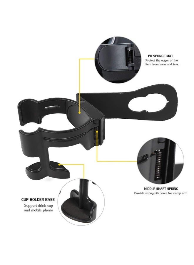Multi-Function Drink Cup Phone Holder 2 in 1 Bolt-on Stand Bracket Organizer Compatible with 2011-2018 Jeep Wrangler JK - Image 4