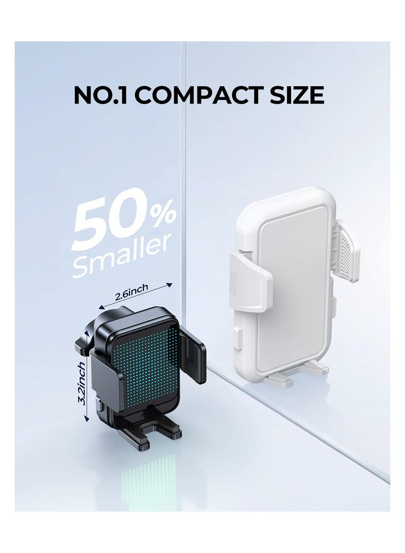 SYOSI Wireless Car Charger Vent Mount, SYOSI 15W Fast Charging Auto-Clamping Car Mount, Mini Wireless Car Charger for Samsung Z Flip/S22 Series, iPhone14/13/12 Series, Round vents do not fit (Black) - Image 2