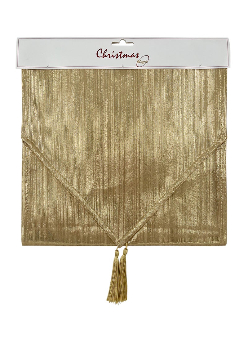 CHRISTMAS MAGIC Christmas Table Runner Gold 32x180cm  - Image 2