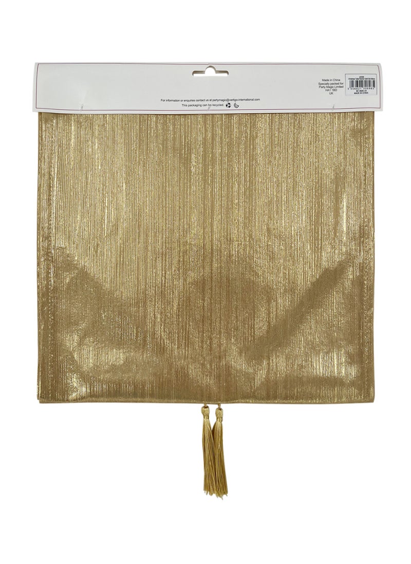 CHRISTMAS MAGIC Christmas Table Runner Gold 32x180cm  - Image 4