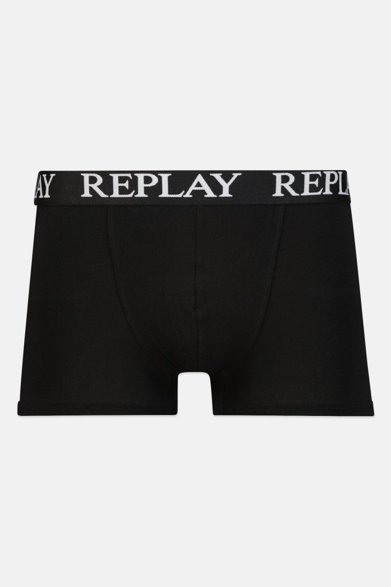 Replay Men 2 Pc Cotton Stretch Trunks, Red  - Image 4