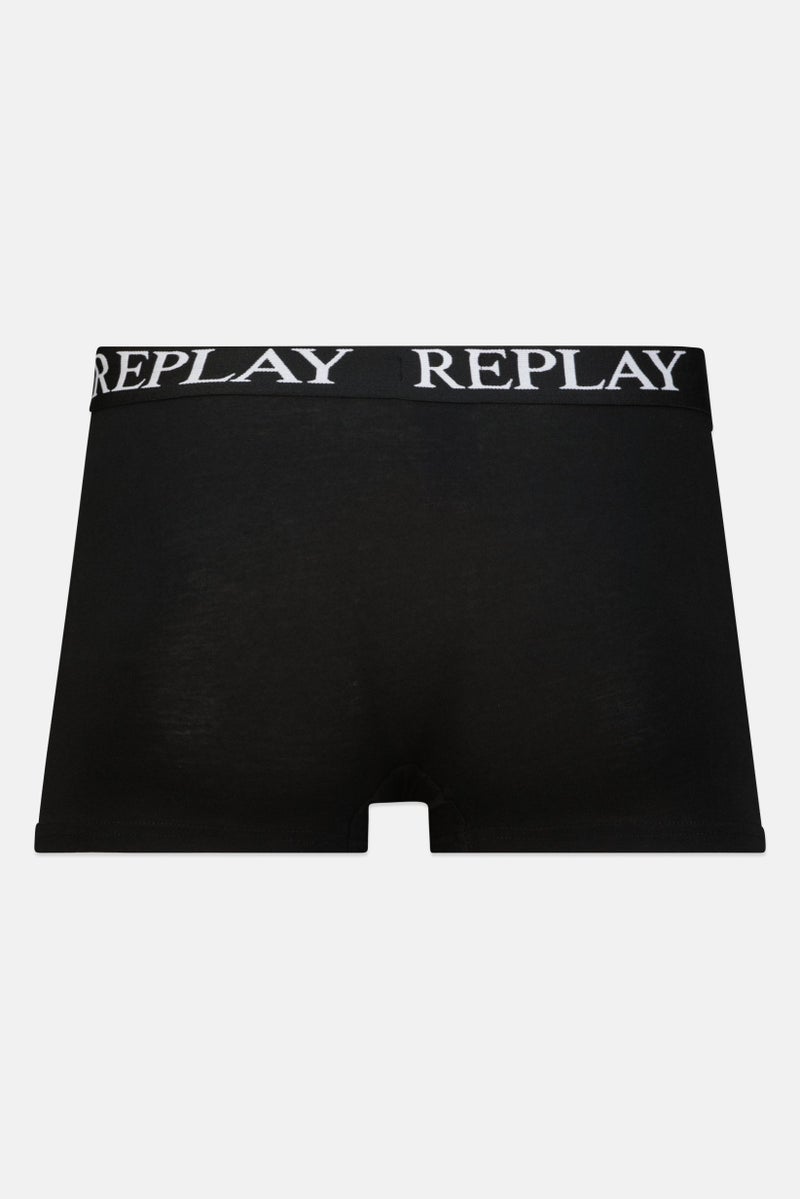 Replay Men 2 Pc Cotton Stretch Trunks, Red  - Image 2