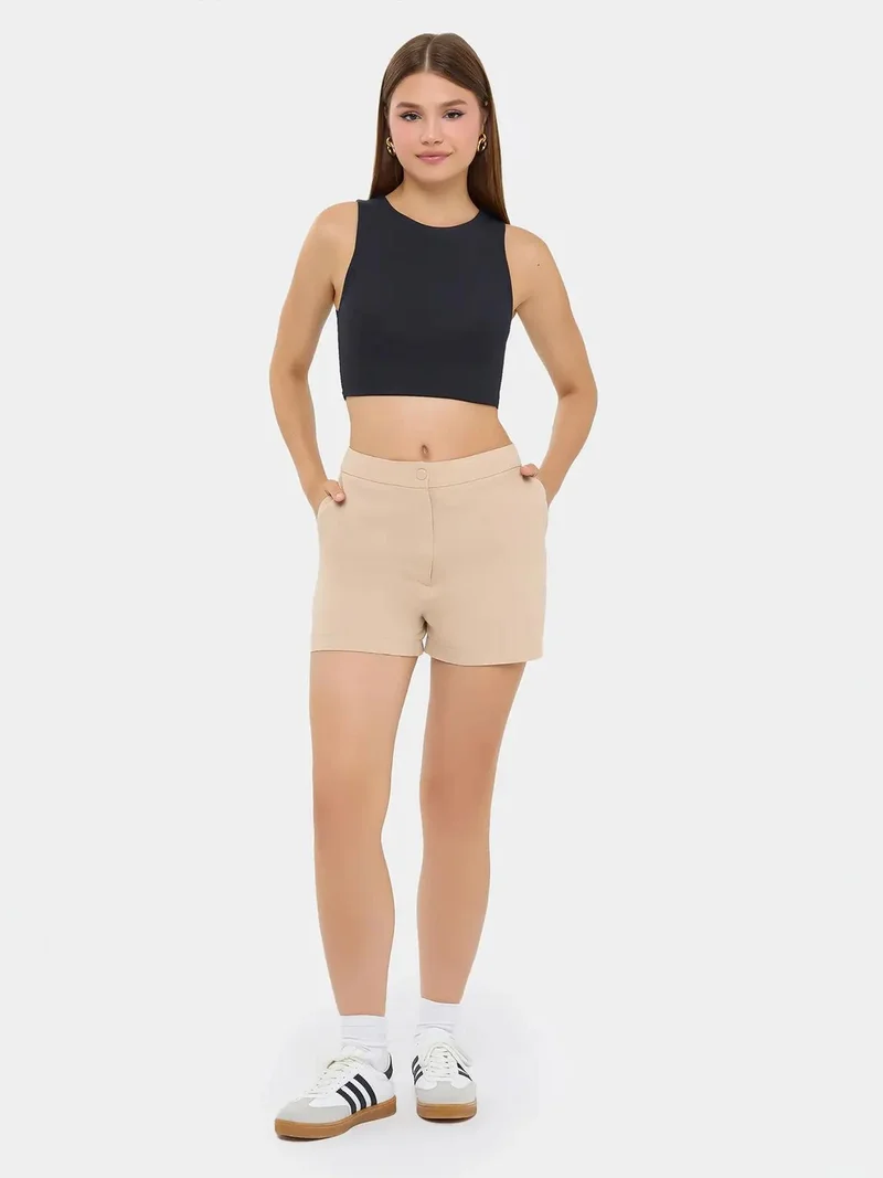 Buttoned Bermuda Shorts