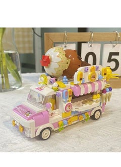 SYOSI Ice Cream Truck Building Set for Age 8 9 10 11 12 Year Old Kids, Mini Blocks STEM Toy Building Sets for Girls, Girls Building Block Construction Kits, Best Birthday Gift for Girls 593pcs  - Image 5