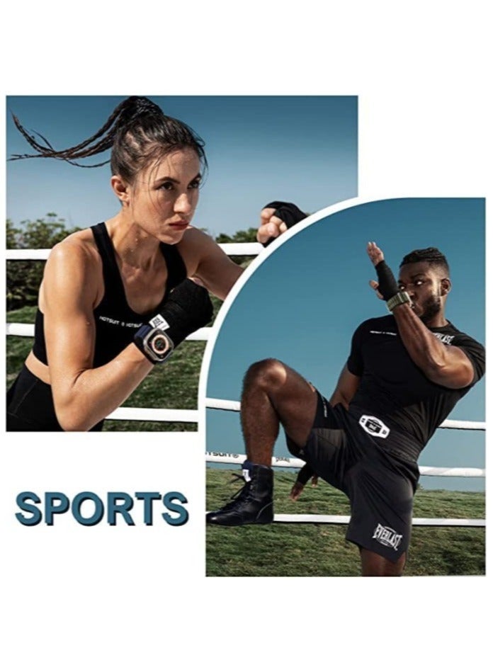 إلترازون 4 Pack Sport New Silicone Band Compatible with Apple Watch Ultra Ocean 42/44/45/49mm Strap for iWatch Series Ultra 8 7 6 5 SE - Image 4