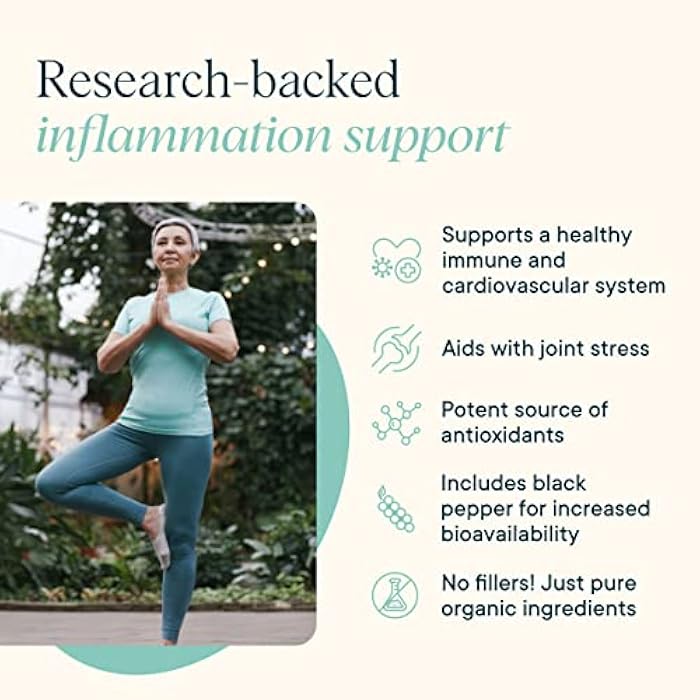 Ora Organic Turmeric Curcumin with Piperine - Pure Extracts for Joint Stress and Cardiovascular Health, Support Healthy Cognitive Function, No Filler Ingredients - 90 Vegan Tablets, 1 Month Supply - Image 5