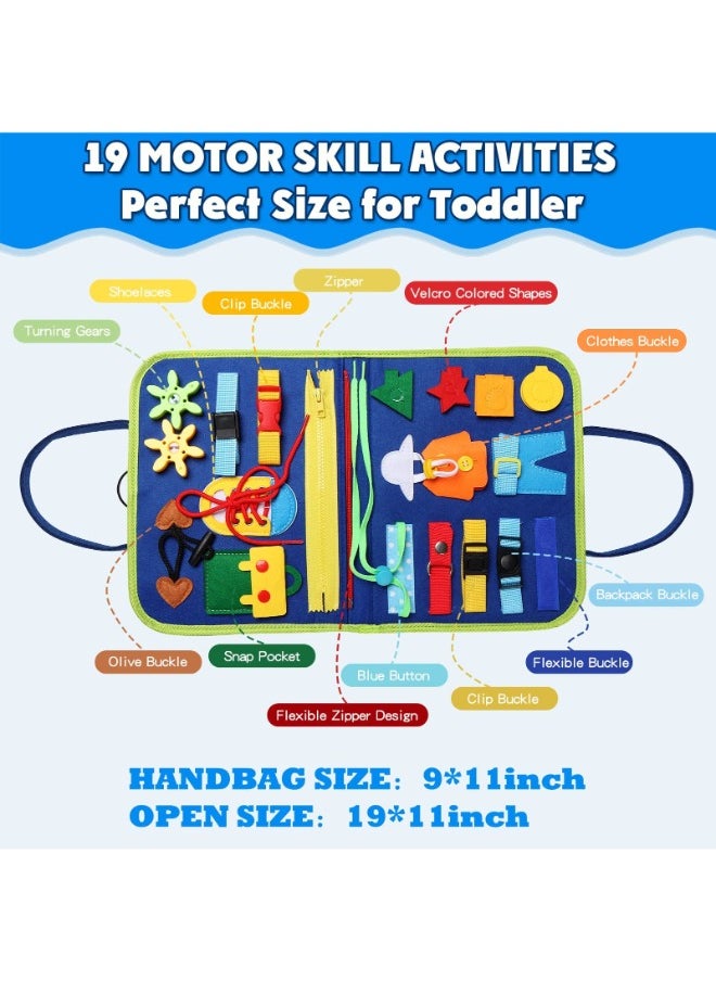 TOY GARDEN Busy Board Montessori Toy for 1-4 Year Olds | Educational Sensory Activity Board for Fine Motor Skills | Travel Toys for Plane & Car | Ideal Gift for Boys & Girls  - Image 2