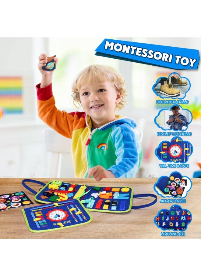 TOY GARDEN Busy Board Montessori Toy for 1-4 Year Olds | Educational Sensory Activity Board for Fine Motor Skills | Travel Toys for Plane & Car | Ideal Gift for Boys & Girls  - Image 4