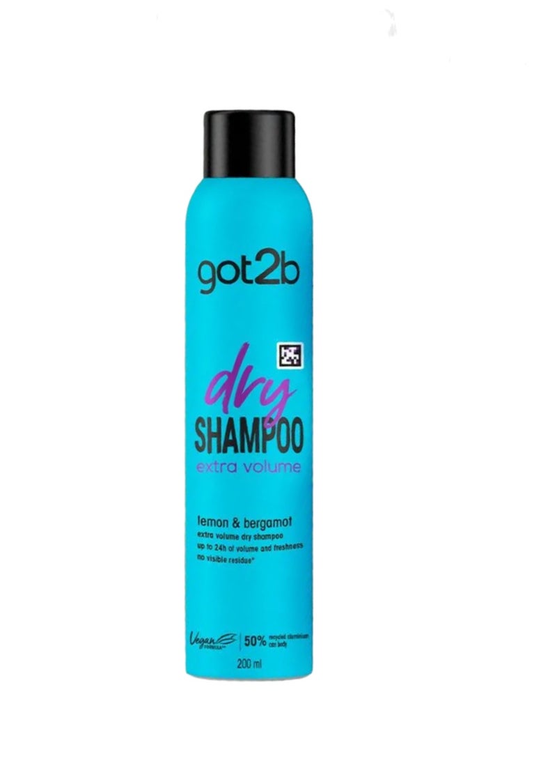 Schwarzkopf Got2b dry shampoo extra volume 200ml - Image 1