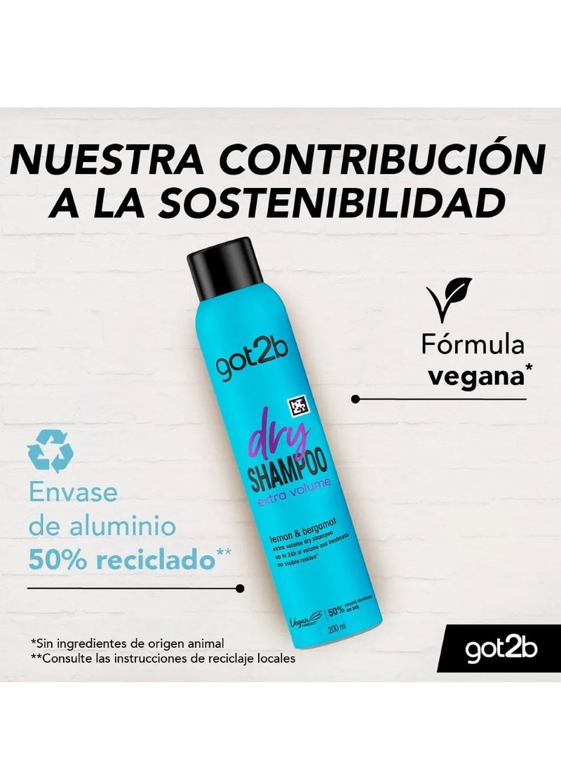 Schwarzkopf Got2b dry shampoo extra volume 200ml - Image 2