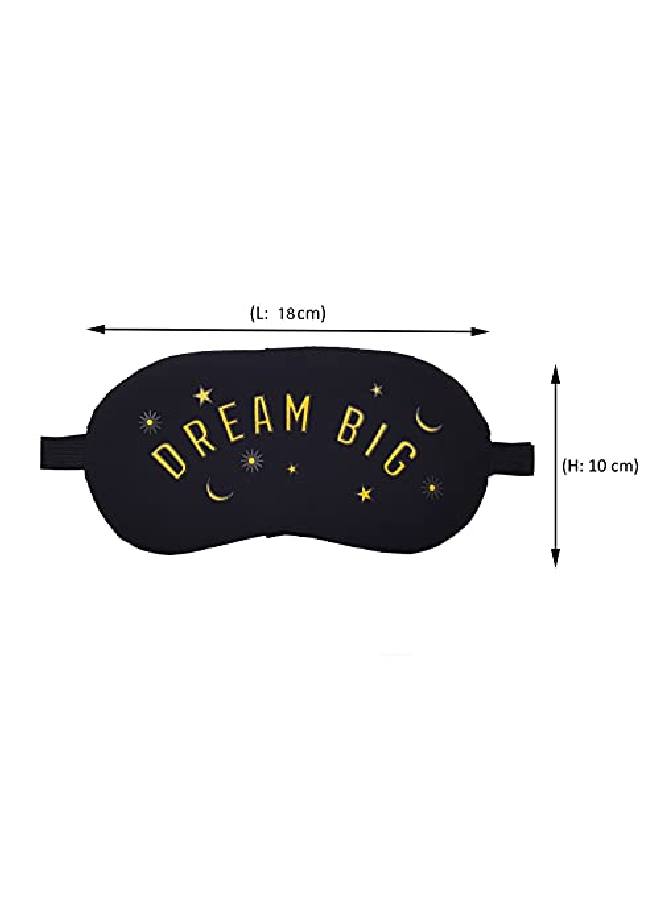 Jenna ™ Print Cute Sleeping Eye Shade Mask Cover for Insomnia Meditation Puffy Eyes and Dark Circles With Gel (Black) - Image 4