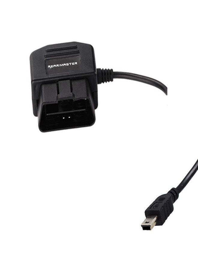 REARMASTER Universal OBD Power Cable for Dash Camera,24 Hours Surveillance/Acc Mode with Switch Button(Mini USB Port) - Image 1